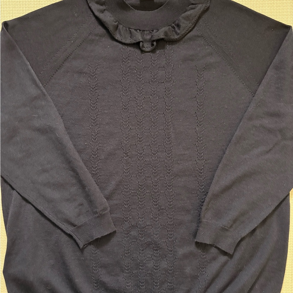 Vintage Miu Miu Navy Mockneck Sweater for women